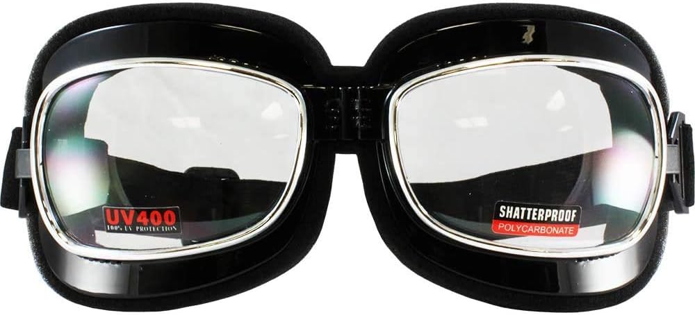 Global Vision Eyewear Retro Joe Goggles with Spring Hook Pouch