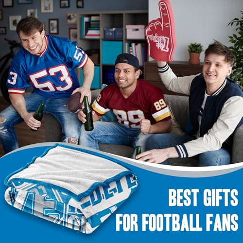 Football Gifts Blanket, Soft Flannel Throw for Team Lovers 50x40"
