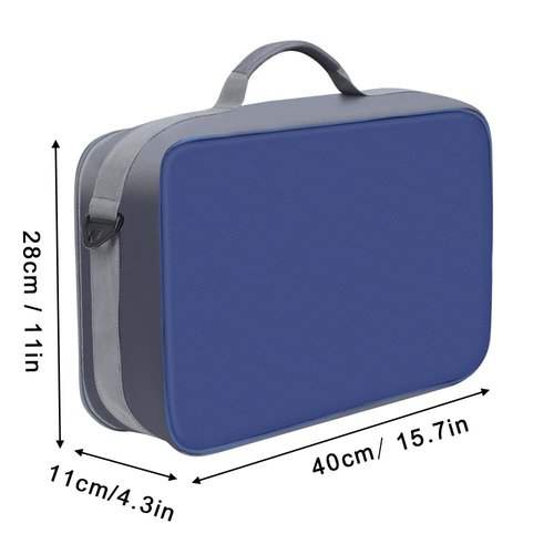 Raprance Fly Fishing Reel Case ，Customizable Dividers Shockproof Storage Box，Portable Travel Storage with Protection, Blue