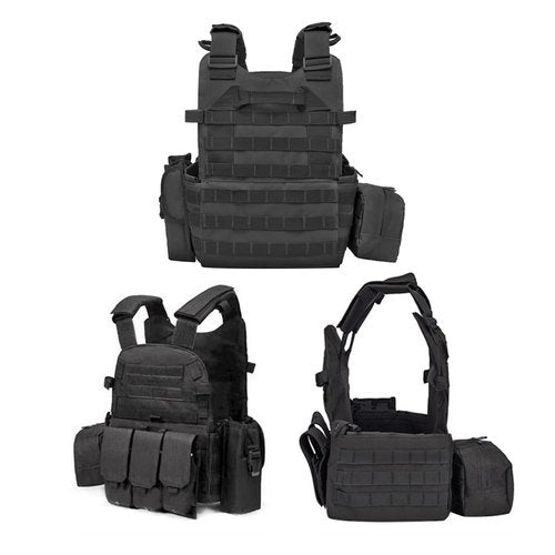 AZB Tactical Vest For Men Quick Release Breathable Paintball Airsoft Vest Adjustable