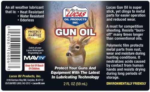 Lucas Oil 10006 Gun Oil, 2 oz, Case of 18