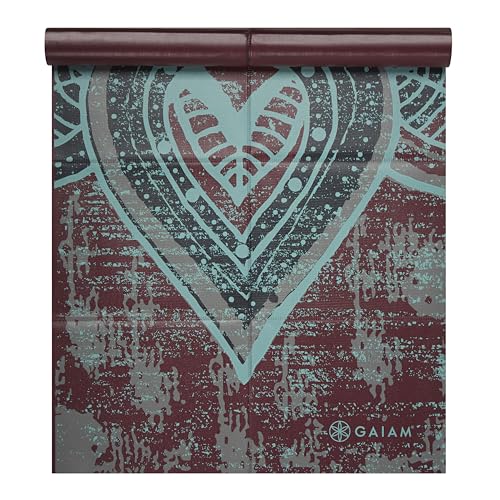Gaiam Foldable Travel Yoga Mat - 68 Inch x 24 Inch, 2mm Thick, Be Free