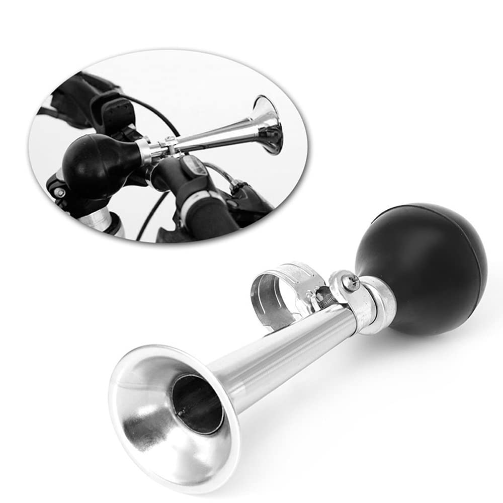 YehVeh 2 Pack Bugle Horn Bike Bell Metal Classic Bicycle Bell Bike Horn Clown Horn Handlebar Mount Rubber Squeeze Air Horns for Mountain Bike Cruiser Bike Toddler Tricycle Kids Bike Children's Bike