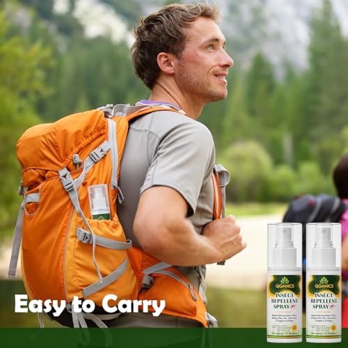 Plant-Based Mosquito Repellent Spray for Skin & Clothing - DEET-Free, 2 Pack