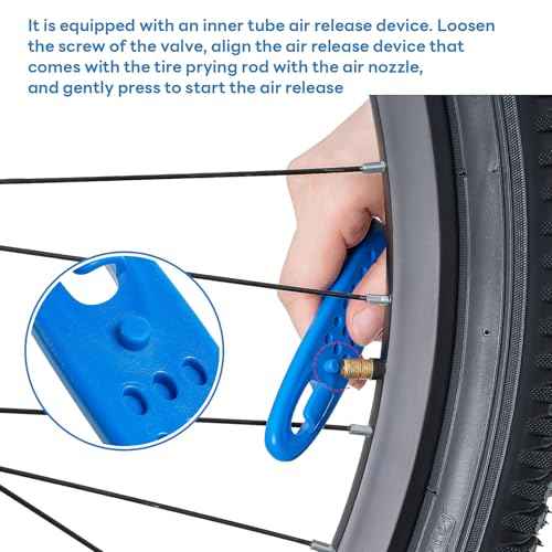 YunSCM 3-Pcs Ultra Strong Plastic Steel Blue Bike Tire Levers, Thickened and Widened Bicycle Tire Levers,Bike tire Replacement Tool, Tire Removal Tool for Road Mountain Bike Tires