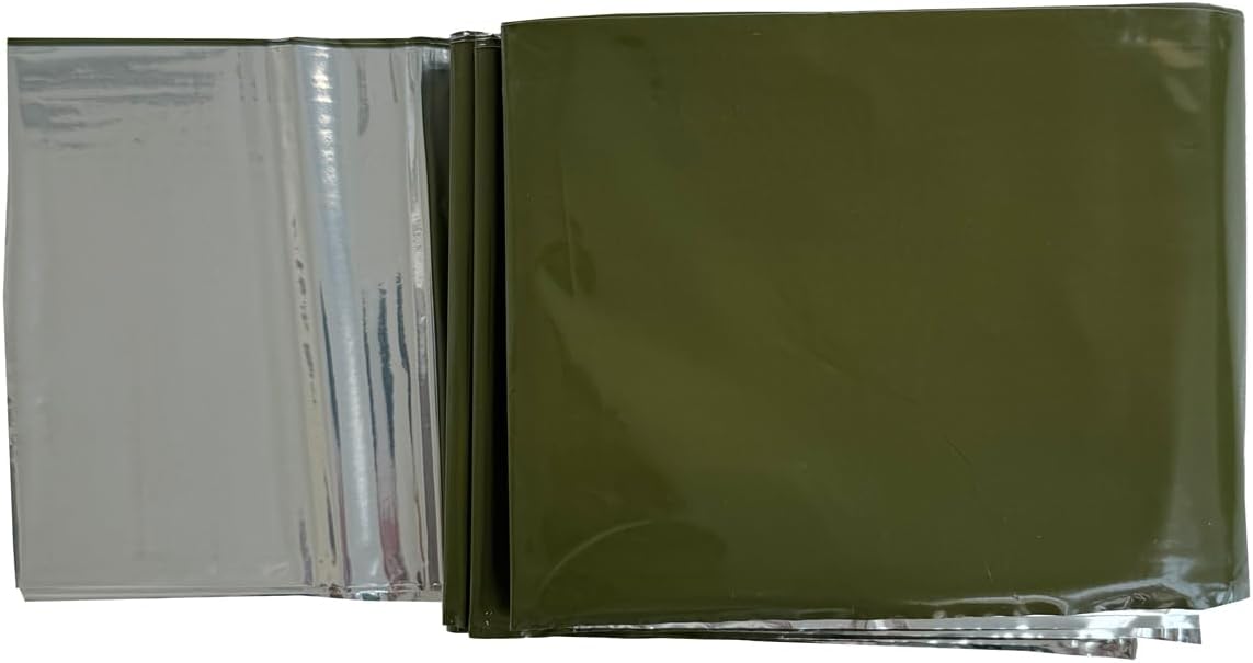Rescue Essentials Hypothermia Wrap Blanket, Oversized 60" x 96", Mylar/Lightweight Polyethylene Fabric (Orange)