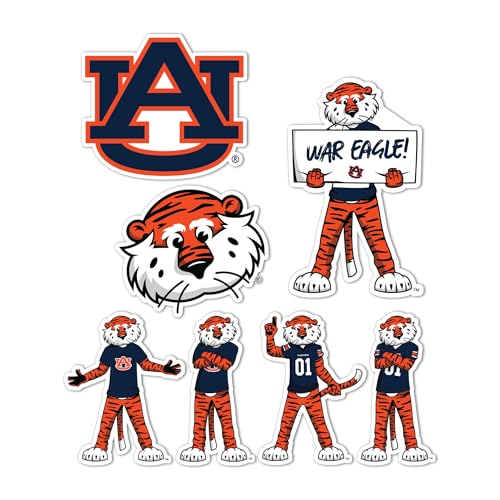 Auburn Tigers Sticker Decal - College Fan Vinyl Sticker for Laptops Water Bottles