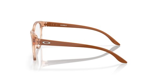 Oakley Youth OY8022 Humbly Round Sunglasses, Polished Transparent Sepia/Demo Lens, 44 mm