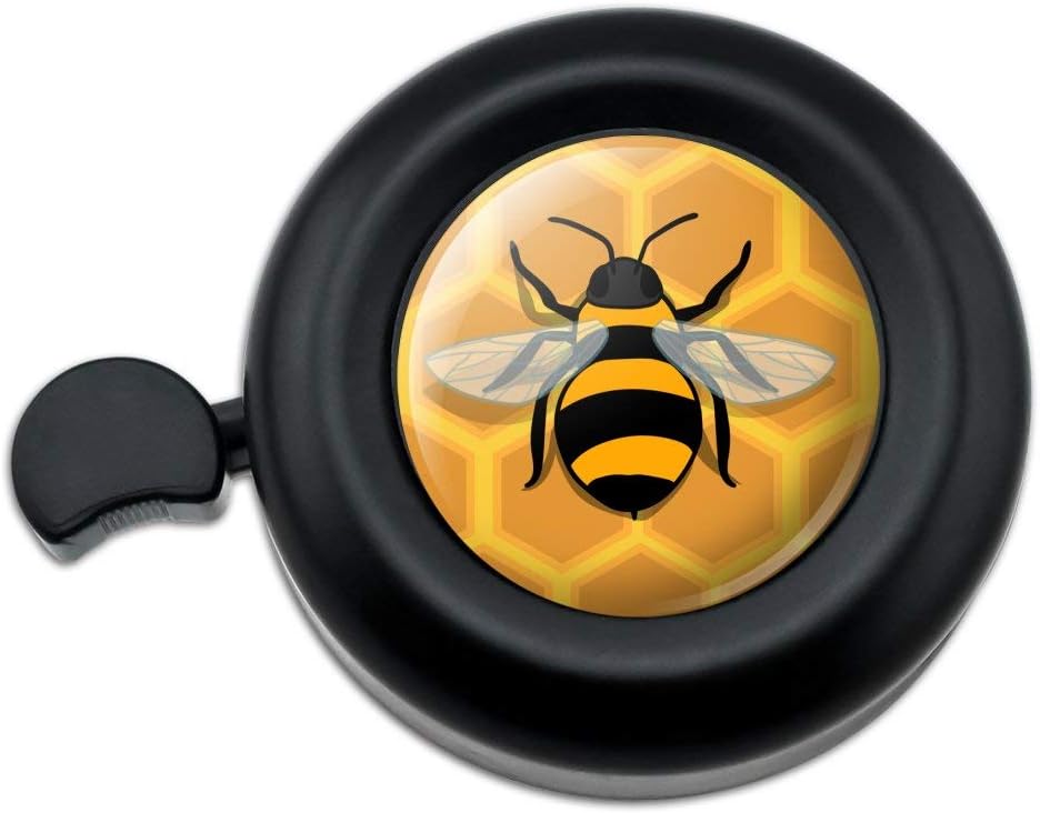 GRAPHICS & MORE Bee on Honeycomb Bicycle Handlebar Bike Bell