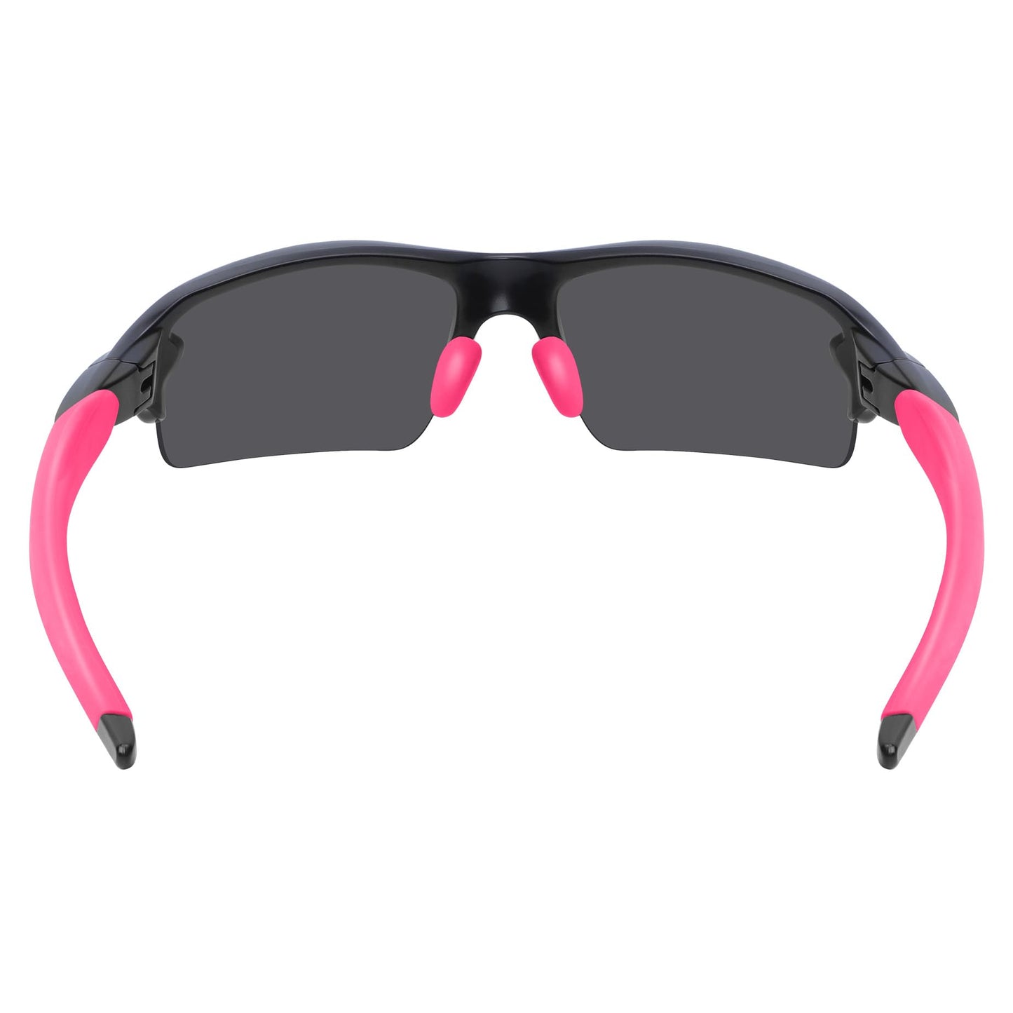 BLAZERBUCK Sock Kits Earsocks & Nosepieces for Oakley Flak 2.0 OO9295/Flak 2.0 XL OO9188/Flak 2.0 Asian Fit OO9271 Sunglasses - Black + Pink Red