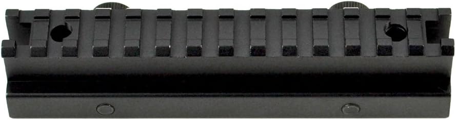SNIPER1" High 13 Picatinny Slots, Hi-profile, Full Size Riser Mount, Hard Anodized, Black