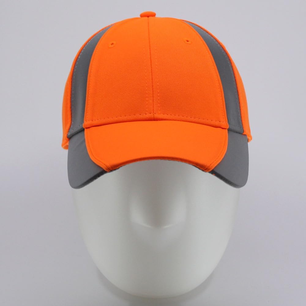 The Vintage Year Reflective High Visibility Piping Neon Polyester Twill Low Profile Structured Baseball Cap