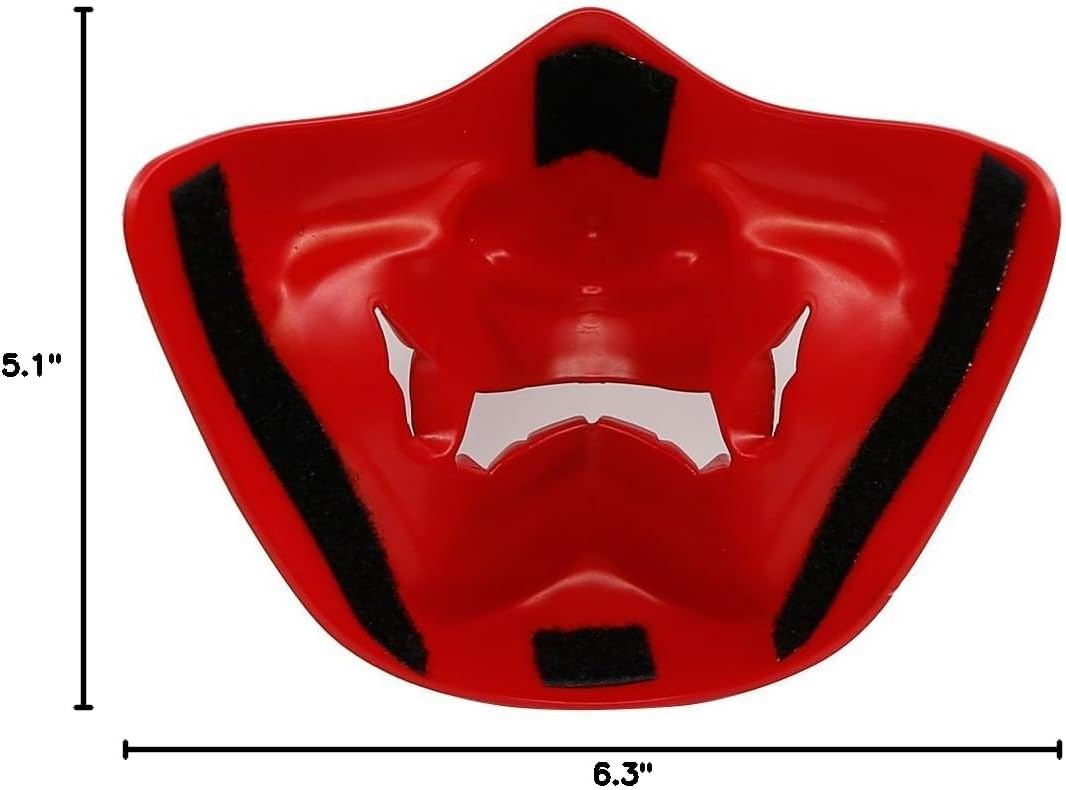 ATAIRSOFT Halloween Costume Cosplay BB Gun Evil Demon Monster Kabuki Samurai Hannya Oni Half Cover Airsoft and Prop Mask