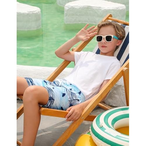 westwolf Boys Swim Trunks Compression Liner Bathing Suit Quick Dry Swimsuit 5-18T