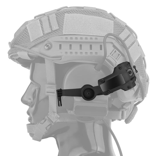 Tactical Helmet Rail Headset Adapter,Multi-Angle Rotation Headphone Bracket Kit Compatible with OPS Core ARC/Team Wendy