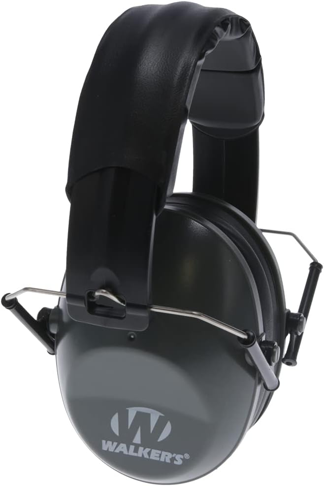 Walker's Unisex Adult's Lightweight Foldable Hearing Protection 22 dB Noise Reduction Pro Low-Profile Earmuffs