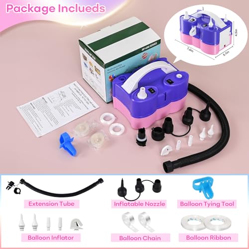 3-in-1 Electric Balloon Pump for Inflatable Inflatables Portable Air Pump
