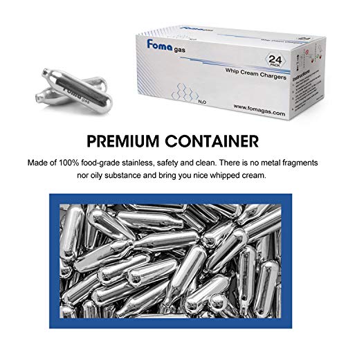 FOMAA Gas Whipped Cream Cartridges, Pack of 50