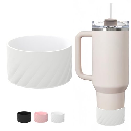 Silicone Boots for Stanley Cup 40 oz & Hydro Flask wide mouth 12-24 oz, Bottom Boot for Stanley IceFlow Flip 30 20 oz,for Tumbler with 2.95-3.1 inch bottoms,Prevent dents and Scratches,Noise Reduction