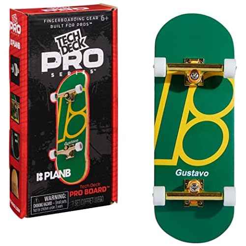 TECH DECK, Plan B Pro Series Finger Board with Storage Display, Built for Pros; Authentic Mini Skateboards, Kids Toys for Ages 6 and up