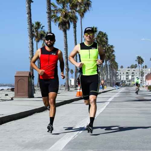 Zoot Men¡¯s Core Tri Tank, Performance Triathlon Race Tank Top, UPF 50+ Fabric, Rear Pockets, Mesh Panels, & Cam Lock Zipper