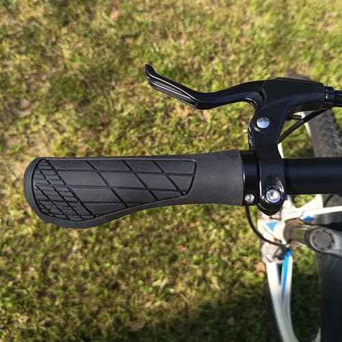 Bicycle Handlebar Grips, Single Lock with Soft Rubber, Anti-Slip Handlebar Grips for Bike, MTB Grips Bicycle Grips for BMX, E-Bike, Scooter