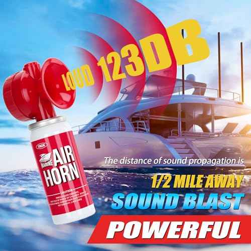 Air Horn 1.4oz 2pcs, Loud Mini Safety Boat Air Horn Can, Sports Event Starting Horn, Mini Small Compressed Blow Fog Bear Air, Celebrate Victory£¨2,Red£©