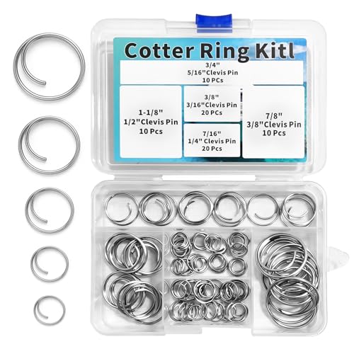 70 Pcs Marine Stainless Steel Cotter Pins Kit 5 Sizes for Boat & Outdoor Use