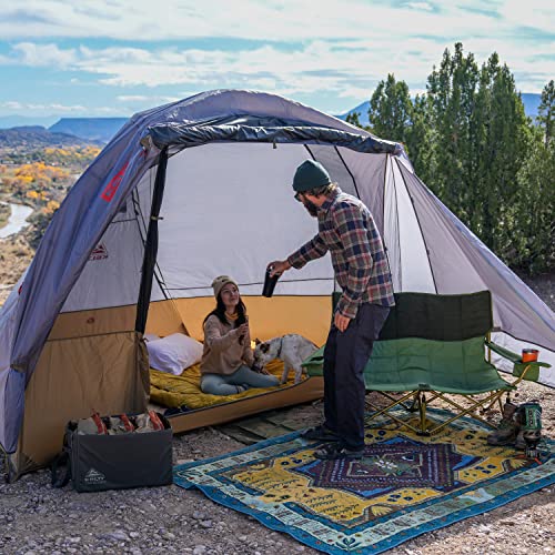 Kelty Caboose 4P Tent and Vehicle Awning Shelter, Universal Attachment for Vans, Trucks, SUVs, Standing Height Door, Massive Vestibule, Fully Freestanding, Designed in Sunny Colorado (2023)