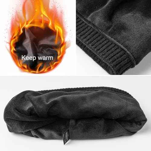Ocatoma Beanie for Men Soft Knit Cuffed Unisex Beanie Warm Winter Ski Hats Gifts for Men Women