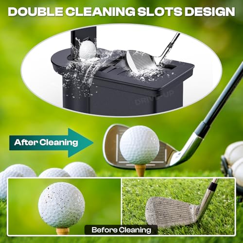 Golf Ball and Club Washer Kit for Club Car Precedent Onward Tempo Electric Gas Carts