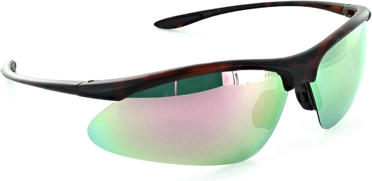 Optic Nerve Tightrope Polarized Sport Sunglasses – Lightweight Sportwrap Frame, UV Protection, Anti-Glare – Unisex Fit