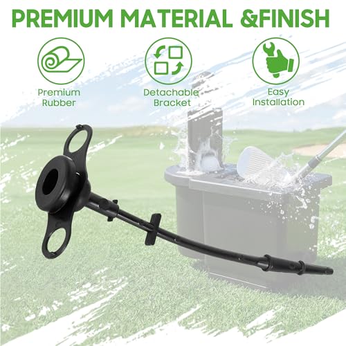 Replacement Rubber Drain Plug for Golf Cart Ball Washer & Club Cleaner