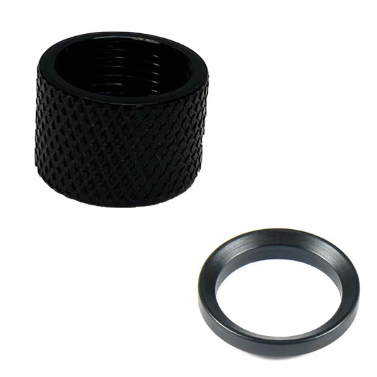 1/2x28 Thread Protector with Crush Washer for 22LR (Black)