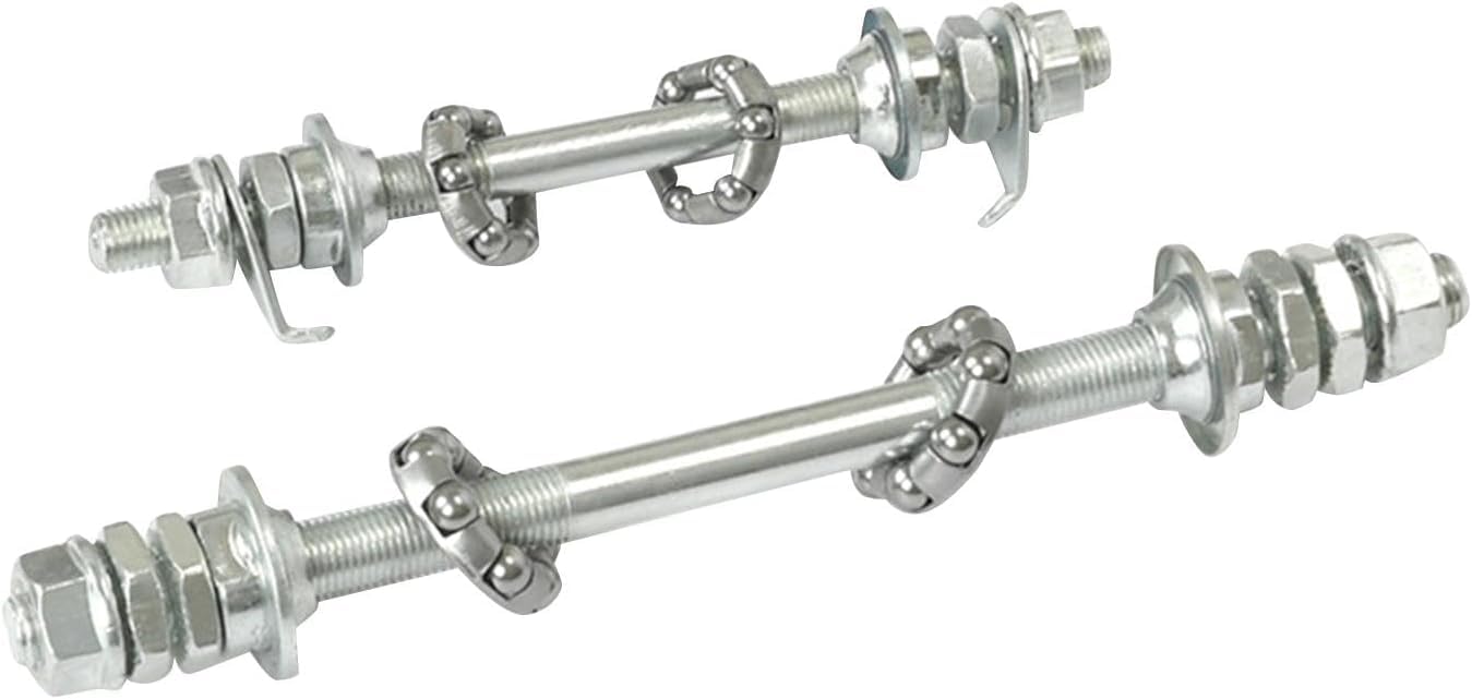 6.89 inch Bike Rear Axle Bearings, Silver, High Strength, Lightweight, Simple Installation, Replacement Wheel Hub Axle, General Purpose