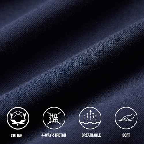 baleaf Men's 27" Cotton Sweatpants Sports Running Hiking Joggers Pants Lightweight Lounge Pocketed Pajamas 7/8 Length