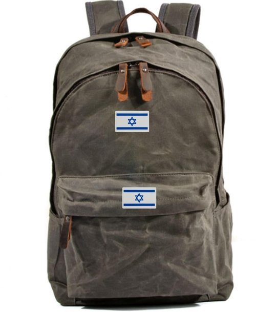 Uijokdef 2 PCS Israel Flag Patches Hook Fastener PVC Tactical Military National Israel Patch