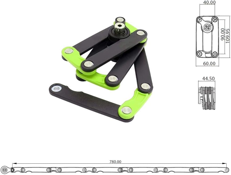 [Bosvision] Folding Bike Lock – Heavy Duty Anti-Theft Bicycle Lock with 12 Hardened Steel Bars (30.7” / 78cm), 2 Disc Keys & Mount Bracket – Compact, Drill-Resistant, Frame-Safe