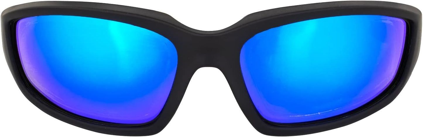 Global Vision Eyewear Black Frame Kickback Riding Glasses with GT Lenses