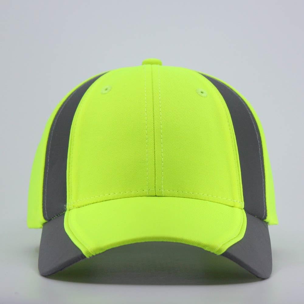 The Vintage Year Reflective High Visibility Piping Neon Polyester Twill Low Profile Structured Baseball Cap