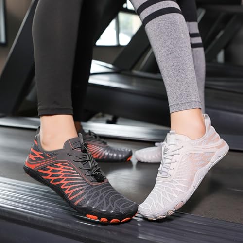 Barefoot Water Shoes Women Men Wide Toe Box Beach Pool Footwear - White 10.5 Women / 8.5 Men