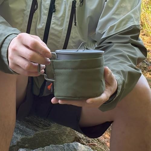 TOAKS Pot Pocket Medium - Canvas & Thermal Insulation for Titanium Pots