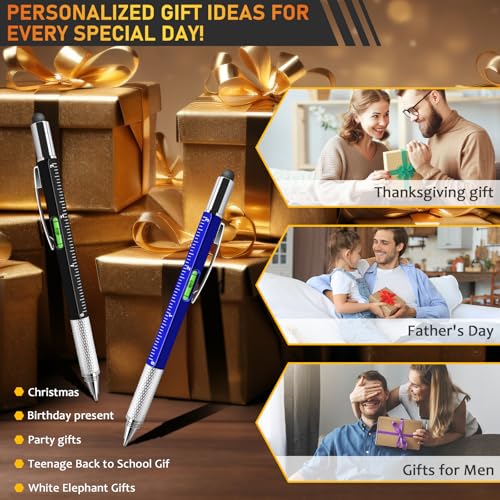 36 Pack Multifunctional Pen Set with 9 Colors - Christmas Stocking Stuffer for Men Adults