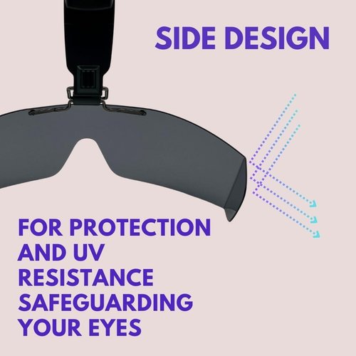 XII WY Polarized Hat Visors Clips Cap Clip on Sunglasses Rimless Anti-Glare UV Protection
