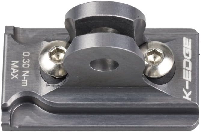 K-Edge Niterider Light Adapter Gunmetal, One Size