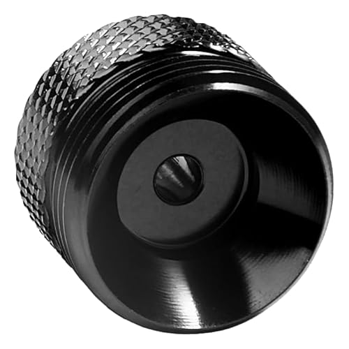 Aluminum Fast Cap Adapter for CO2 Quick Changes Compatible with Byrna LE, SD, EP, LE, HD, XL(Anodized Black)