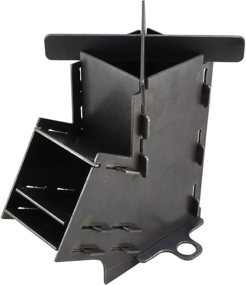 Camping Survivalist Prepper Flat Pack Mini Rocket Stove
