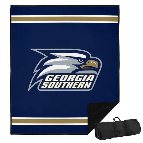 LOGOVISION Georgia Southern University Picnic Outdoor Blanket, 50"x60" Primary Logo, Foldable Blanket for Picnic, Beach, Camping, Park, Tailgate