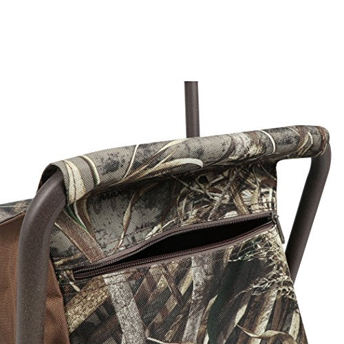Folding Camping Chair with Backrest and Storage Pocket - Camouflage, Supports Up to 225 lbs - Portable Hunting & Fishing Stool - Variation of Chair