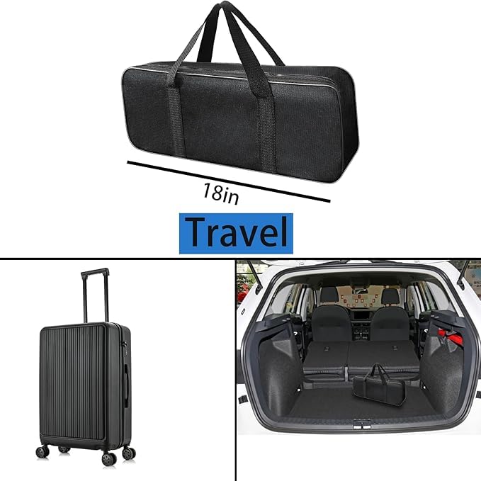 Fishing Pole Combo, 6.9ft 2Pcs Telescopic Rods Set, Collapsible Carbon Fiber Fishing Rods, 2PCS Spinning Reel Set with Carrier Bag Freshwater Fishing Rod and Reel Combos Kits (2.1M/6.89FT)